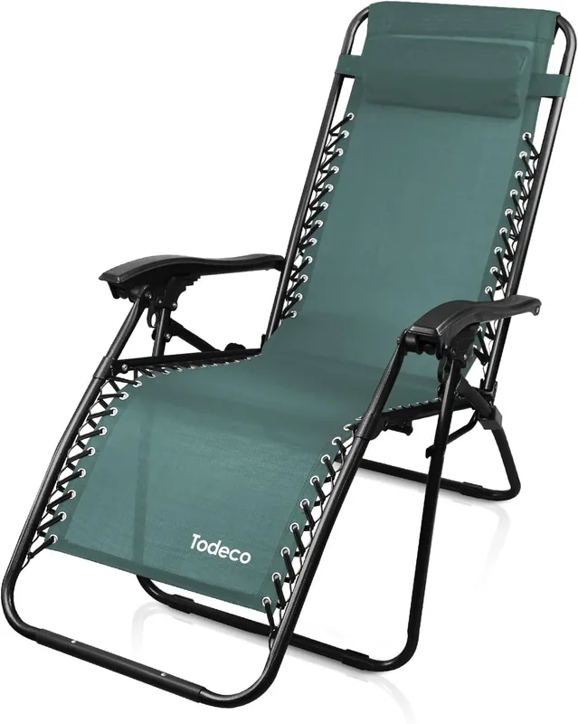 Folding zero-gravity sun lounger