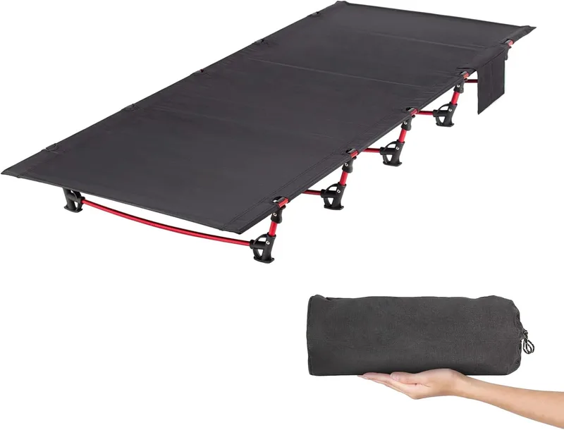 Folding camping bed